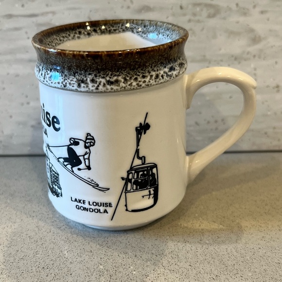 Vintage Alberta Canada Lake Louise Souvenir Stoneware Mug - Picture 3 of 12